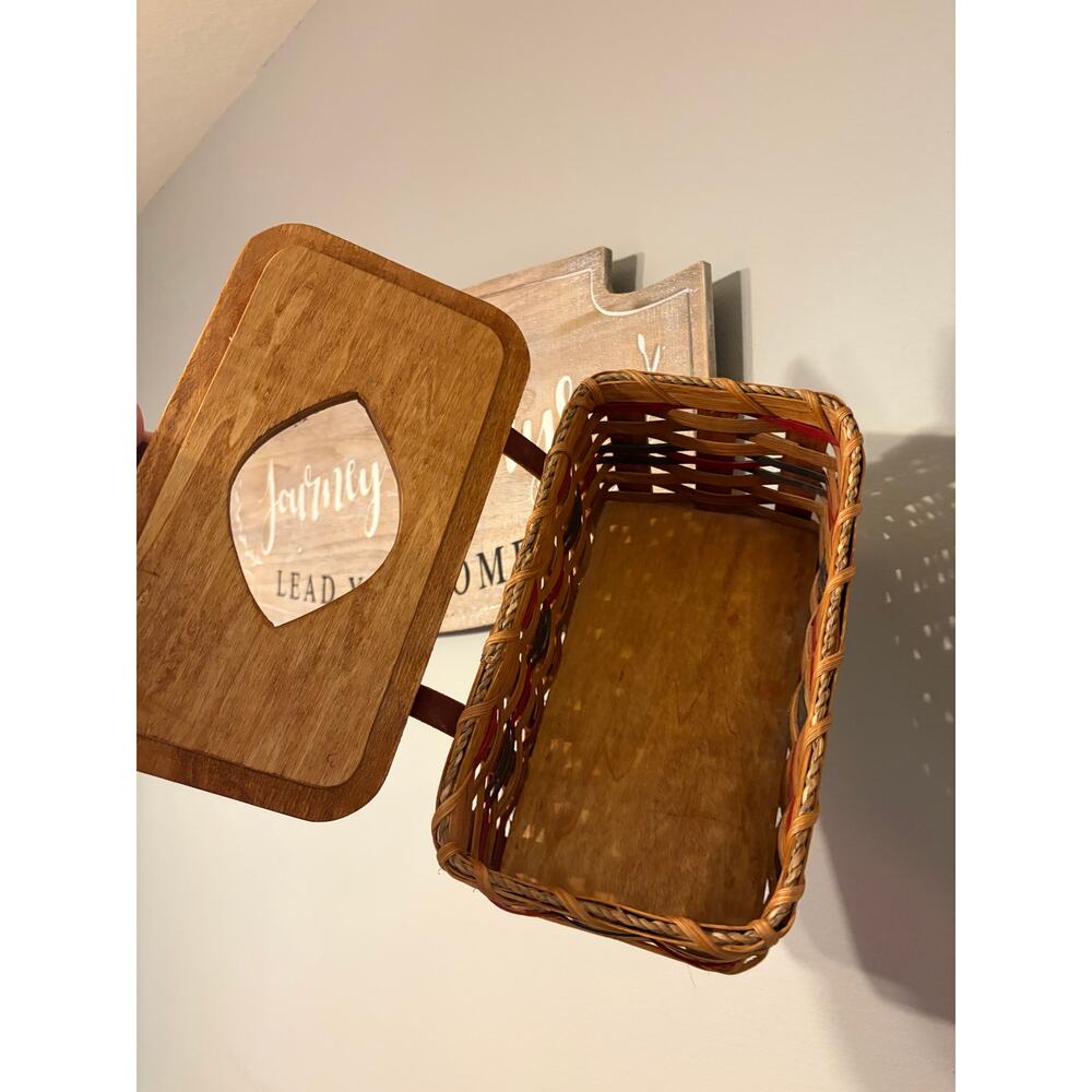 Wicker Rectangular Tissue Box Cover - Picture 5 of 5